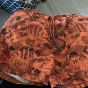 Hugo boss orange swim trunks